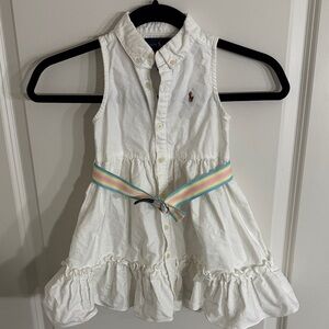 Polo by Ralph Lauren White Kids Casual Dress